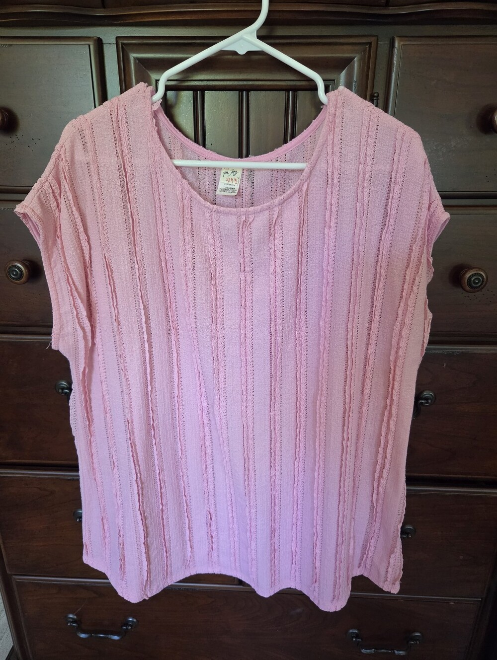 7th Ray Light Pink Knit Top